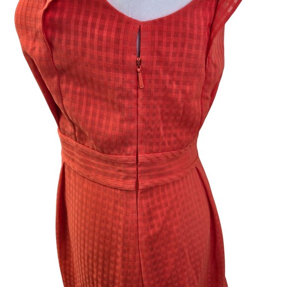 Whistles Raechelle Frill Sleeve Check Pattern Dress Size 4 - Picture 7 of 8